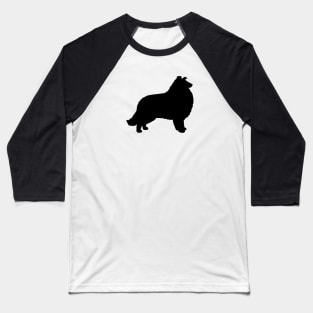 Collie Silhouette Baseball T-Shirt